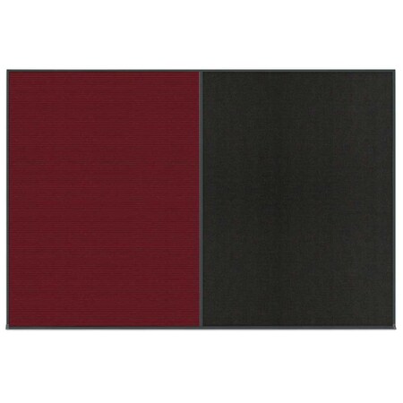 United Visual Products Enclosed Corkboard, 1 Door, 60"x36", 4" Fra, UV3403-GOLD-DRKSPR UV3403-GOLD-DRKSPR